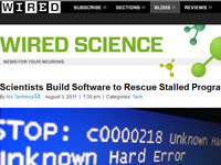 Web de Wired Science